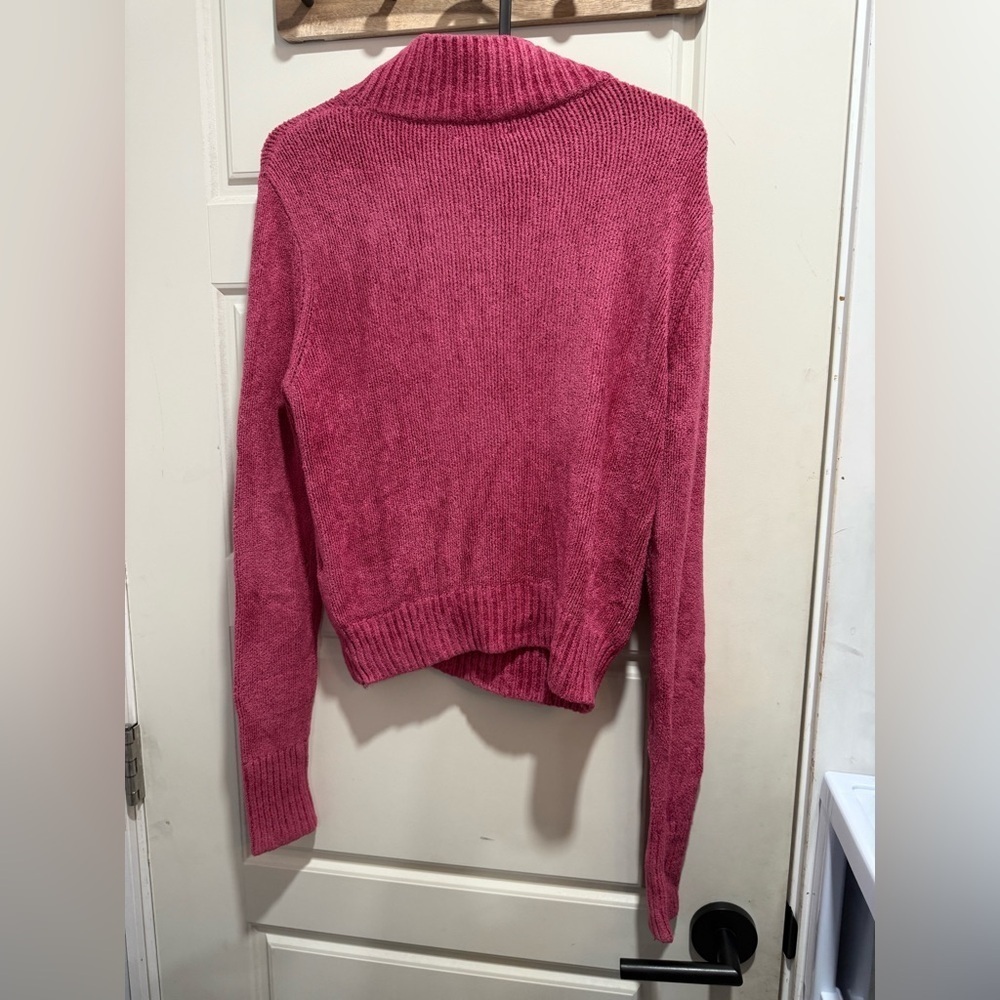 Wilfred Raspberry Turtleneck Sweater - Picture 2 of 4